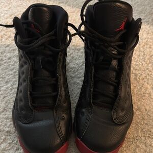Air Jordan Black and Red Sneakers